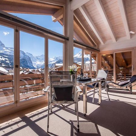 Chalet Schneehoren Penthouse Wengen Luaran gambar