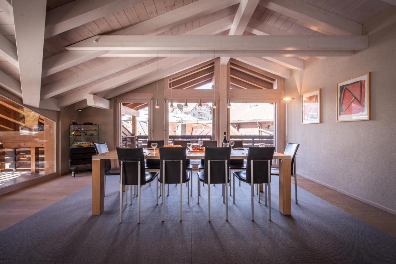 Chalet Schneehoren Penthouse Wengen Luaran gambar