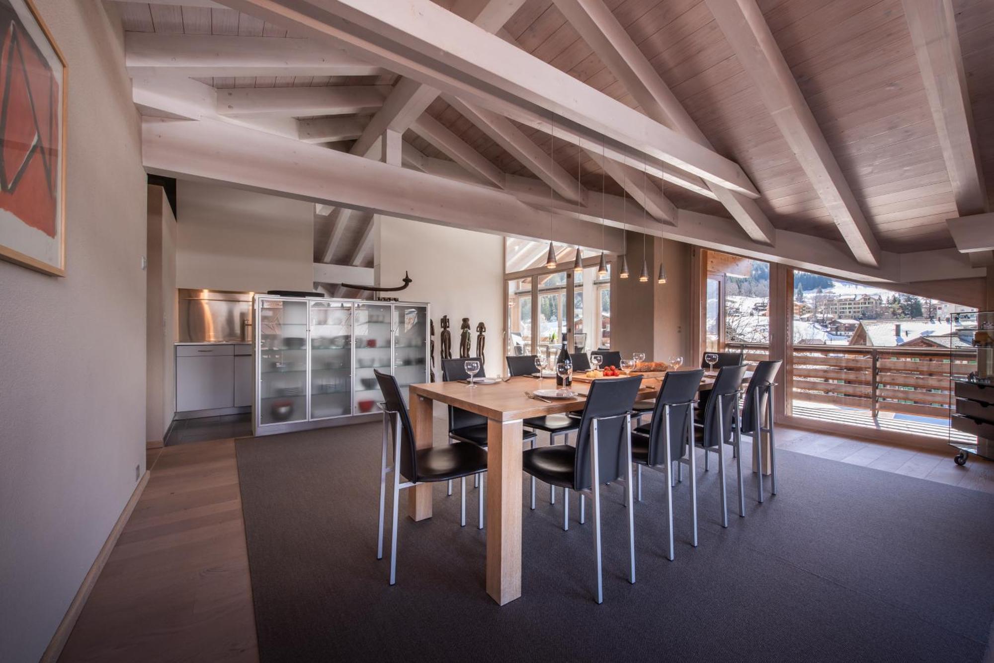 Chalet Schneehoren Penthouse Wengen Luaran gambar