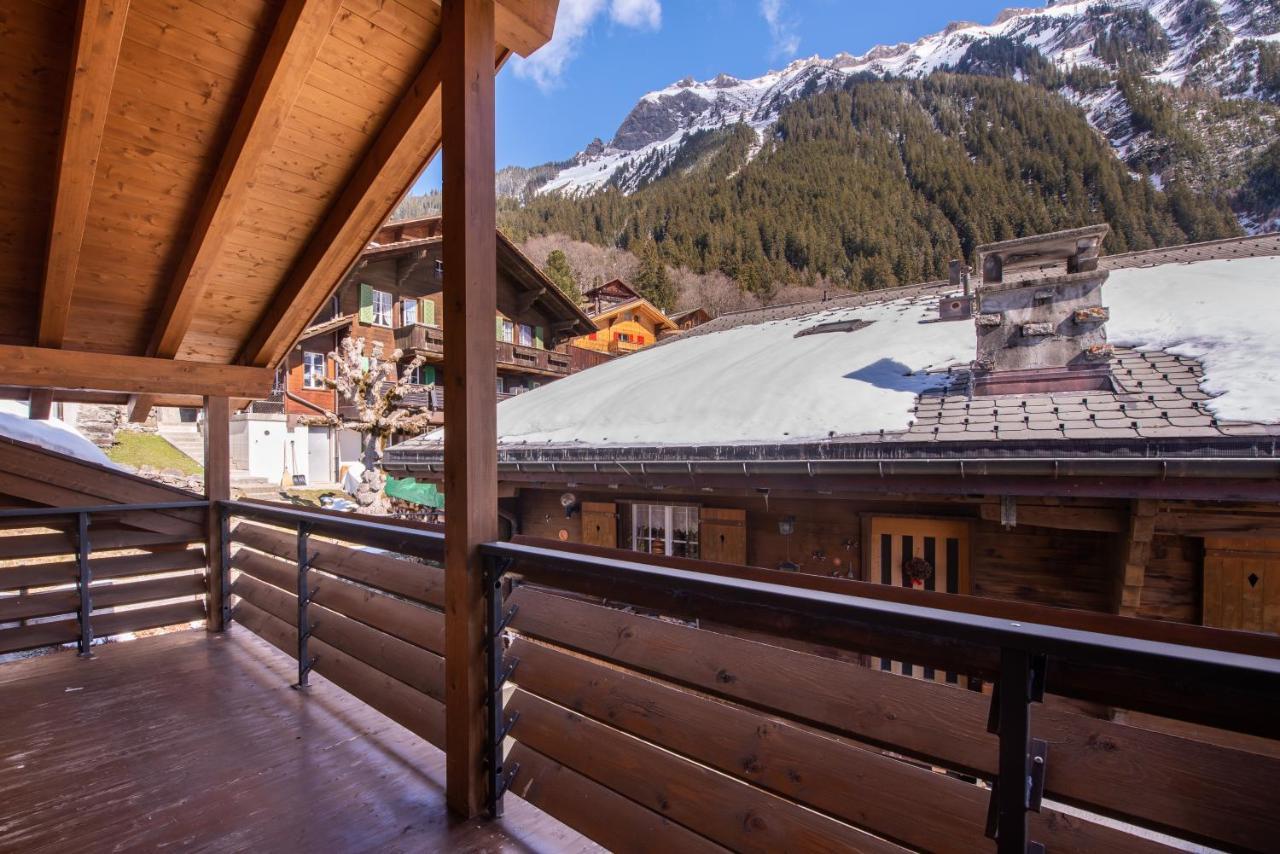 Chalet Schneehoren Penthouse Wengen Luaran gambar