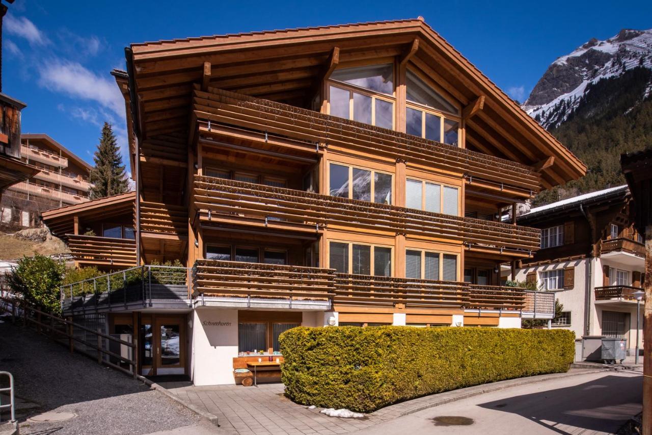 Chalet Schneehoren Penthouse Wengen Luaran gambar